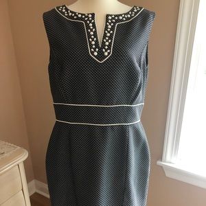 Tahari Arthur S. Levine Black and White Dress